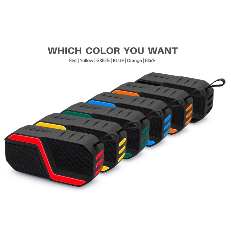 NewRixing NR-5019 Outdoor Portable Bluetooth Speaker, Support Hands-free Call / TF Card / FM / U Disk(Orange) - Desktop Speaker by NewRixing | Online Shopping UK | buy2fix