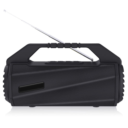 NewRixing NR-4025FM Outdoor Splash-proof Water Portable Bluetooth Speaker, Support Hands-free Call / TF Card / FM / U Disk(Black) - Desktop Speaker by NewRixing | Online Shopping UK | buy2fix