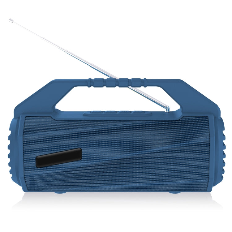 NewRixing NR-4025FM Outdoor Splash-proof Water Portable Bluetooth Speaker, Support Hands-free Call / TF Card / FM / U Disk(Blue) - Desktop Speaker by NewRixing | Online Shopping UK | buy2fix