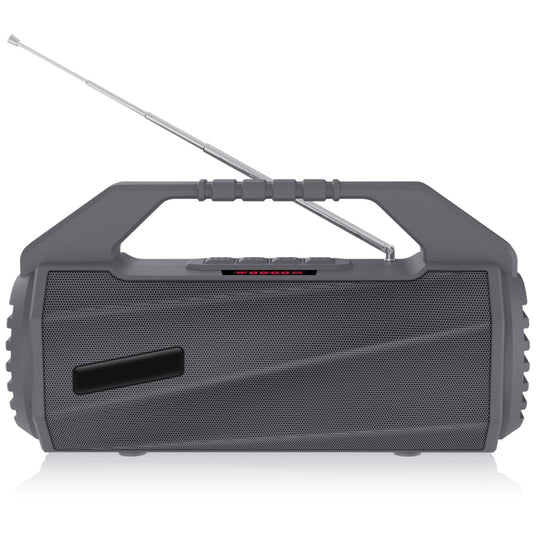 NewRixing NR-4025FM with Screen Outdoor Splash-proof Water Portable Bluetooth Speaker, Support Hands-free Call / TF Card / FM / U Disk(Grey)