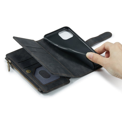 For iPhone 11 Pro CaseMe-C30 PU + TPU Multifunctional Horizontal Flip Leather Case with Holder & Card Slot & Wallet & Zipper Pocket (Black) - iPhone 11 Pro Cases by CaseMe | Online Shopping UK | buy2fix