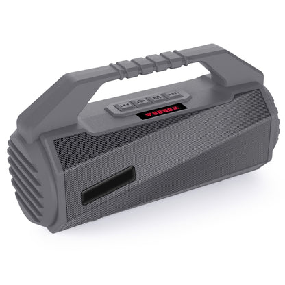 NewRixing NR-4025P with Screen Outdoor Splash-proof Water Portable Bluetooth Speaker, Support Hands-free Call / TF Card / FM / U Disk(Grey) - Desktop Speaker by NewRixing | Online Shopping UK | buy2fix