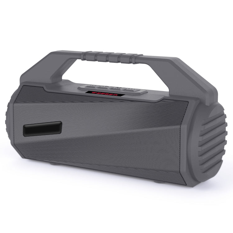NewRixing NR-4025P with Screen Outdoor Splash-proof Water Portable Bluetooth Speaker, Support Hands-free Call / TF Card / FM / U Disk(Grey) - Desktop Speaker by NewRixing | Online Shopping UK | buy2fix