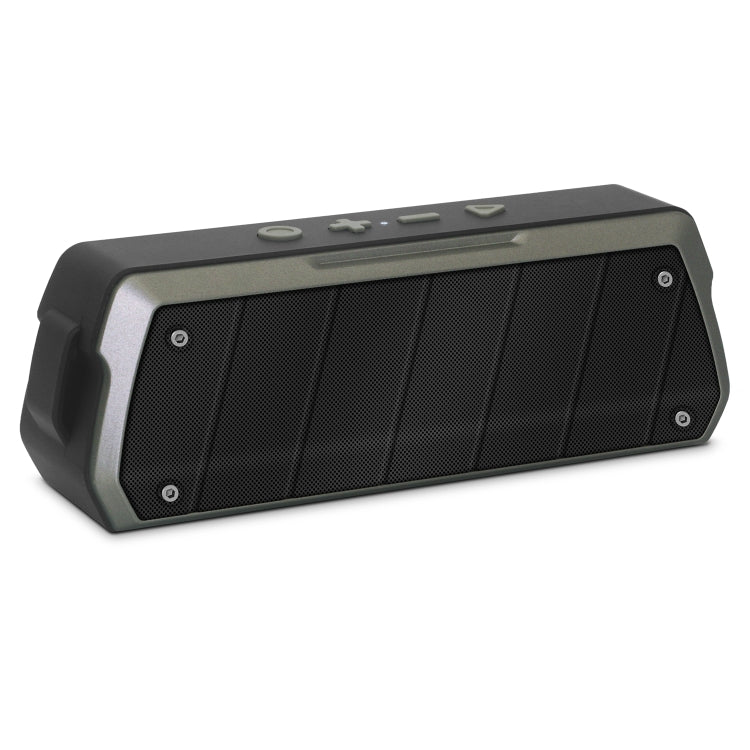 NewRixing NR-5000 IPX5 High Fidelity Bluetooth Speaker, Support Hands-free Call / TF Card / FM / U Disk(Grey) - Desktop Speaker by NewRixing | Online Shopping UK | buy2fix