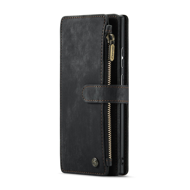 For Samsung Galaxy Note20 Ultra CaseMe-C30 PU + TPU Multifunctional Horizontal Flip Leather Case with Holder & Card Slot & Wallet & Zipper Pocket(Black) - Galaxy Note20 Ultra Cases by CaseMe | Online Shopping UK | buy2fix