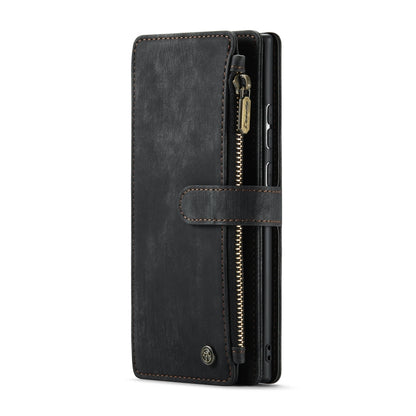 For Samsung Galaxy Note20 Ultra CaseMe-C30 PU + TPU Multifunctional Horizontal Flip Leather Case with Holder & Card Slot & Wallet & Zipper Pocket(Black) - Galaxy Note20 Ultra Cases by CaseMe | Online Shopping UK | buy2fix