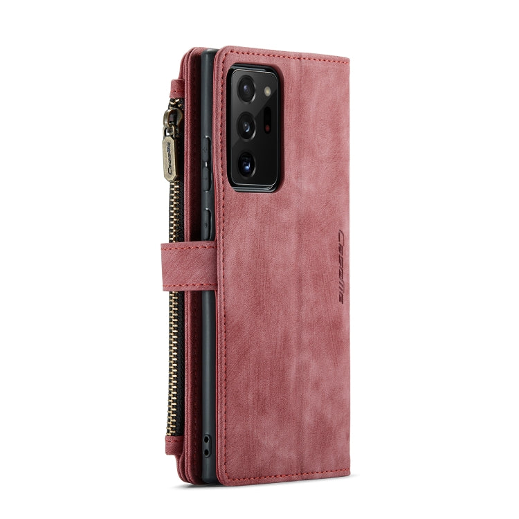 For Samsung Galaxy Note20 Ultra CaseMe-C30 PU + TPU Multifunctional Horizontal Flip Leather Case with Holder & Card Slot & Wallet & Zipper Pocket(Red) - Galaxy Note20 Ultra Cases by CaseMe | Online Shopping UK | buy2fix