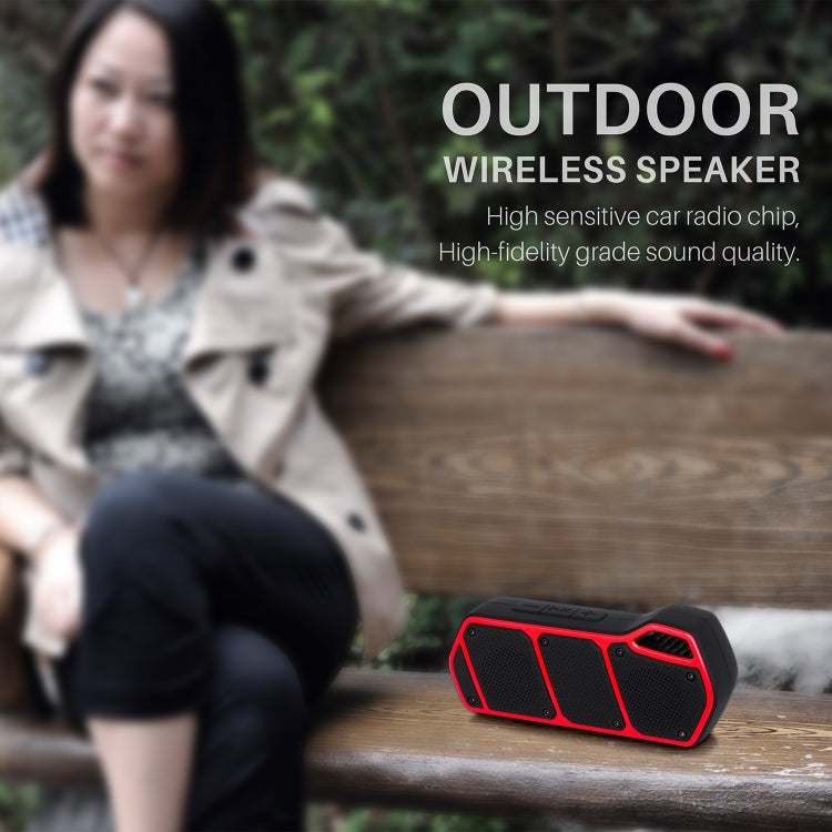 NewRixing NR-5011 Outdoor Portable Bluetooth Speakerr, Support Hands-free Call / TF Card / FM / U Disk(Yellow) - Desktop Speaker by NewRixing | Online Shopping UK | buy2fix