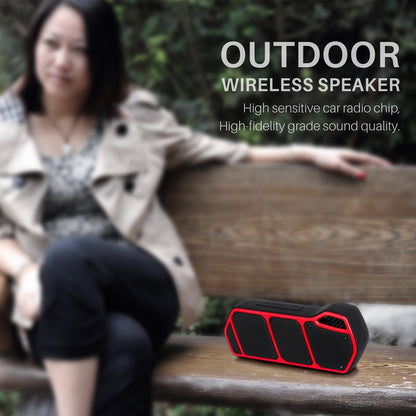 NewRixing NR-5011 Outdoor Portable Bluetooth Speakerr, Support Hands-free Call / TF Card / FM / U Disk(Yellow) - Desktop Speaker by NewRixing | Online Shopping UK | buy2fix