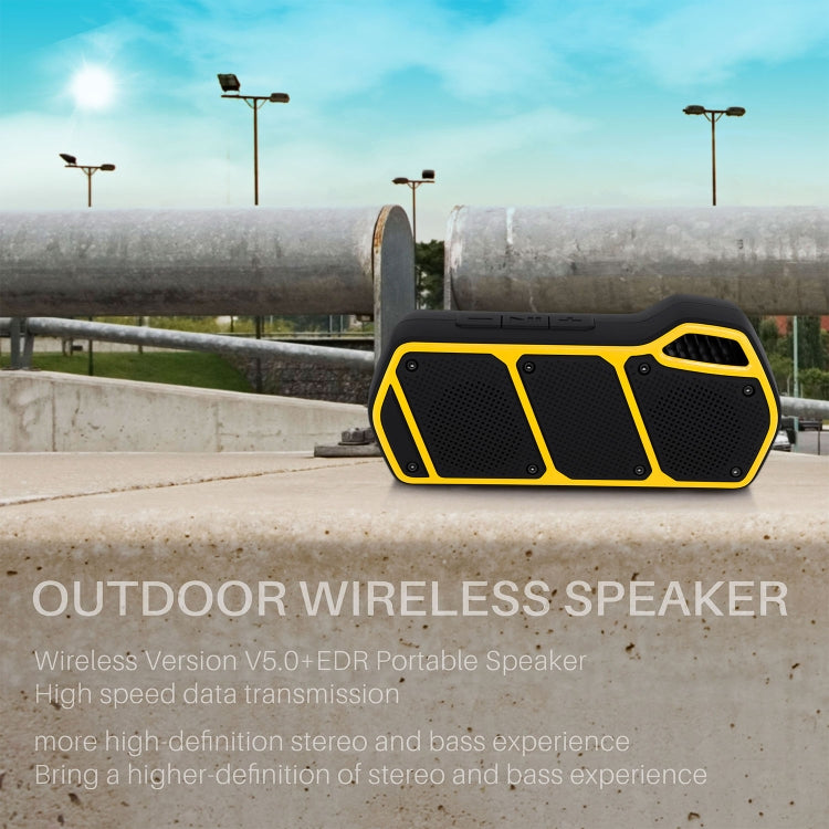 NewRixing NR-5011 Outdoor Portable Bluetooth Speakerr, Support Hands-free Call / TF Card / FM / U Disk(Black) - Desktop Speaker by NewRixing | Online Shopping UK | buy2fix