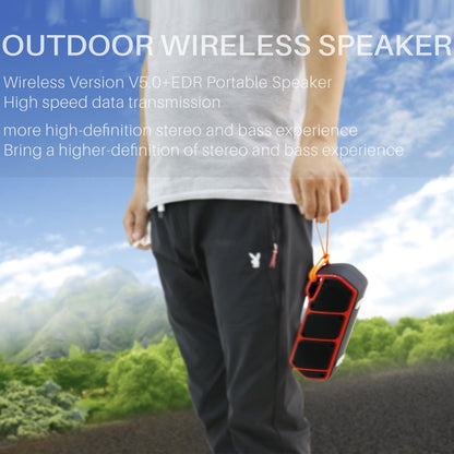 NewRixing NR-5011 Outdoor Portable Bluetooth Speakerr, Support Hands-free Call / TF Card / FM / U Disk(Blue) - Desktop Speaker by NewRixing | Online Shopping UK | buy2fix