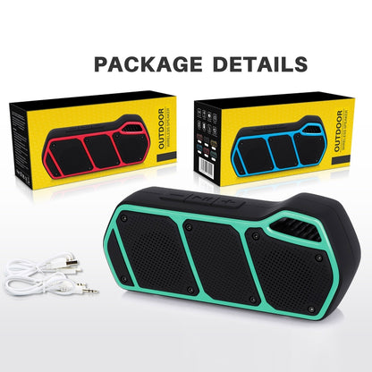NewRixing NR-5011 Outdoor Portable Bluetooth Speakerr, Support Hands-free Call / TF Card / FM / U Disk(Green) - Desktop Speaker by NewRixing | Online Shopping UK | buy2fix