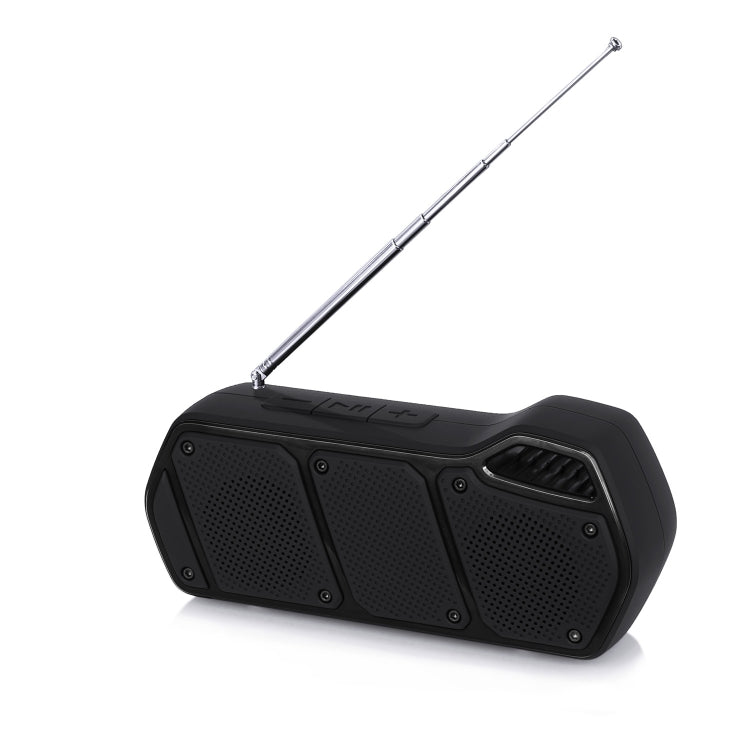 NewRixing NR-5011fm Outdoor Portable Bluetooth Speakerr, Support Hands-free Call / TF Card / FM / U Disk(Black) - Desktop Speaker by NewRixing | Online Shopping UK | buy2fix
