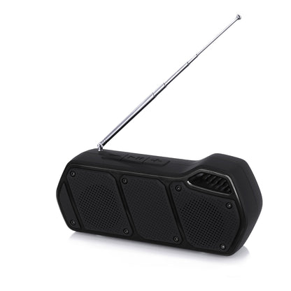 NewRixing NR-5011fm Outdoor Portable Bluetooth Speakerr, Support Hands-free Call / TF Card / FM / U Disk(Black) - Desktop Speaker by NewRixing | Online Shopping UK | buy2fix