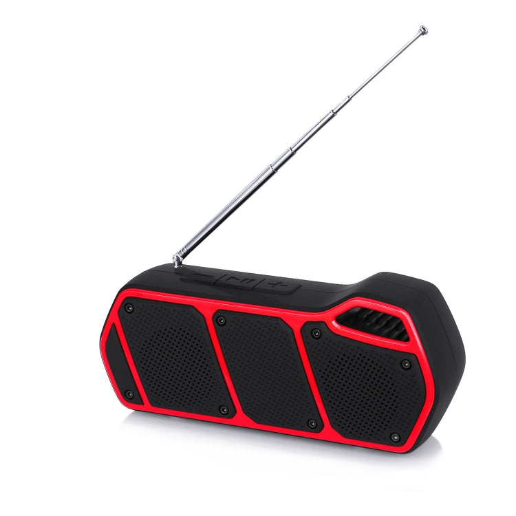 NewRixing NR-5011fm Outdoor Portable Bluetooth Speakerr, Support Hands-free Call / TF Card / FM / U Disk(Red) - Desktop Speaker by NewRixing | Online Shopping UK | buy2fix