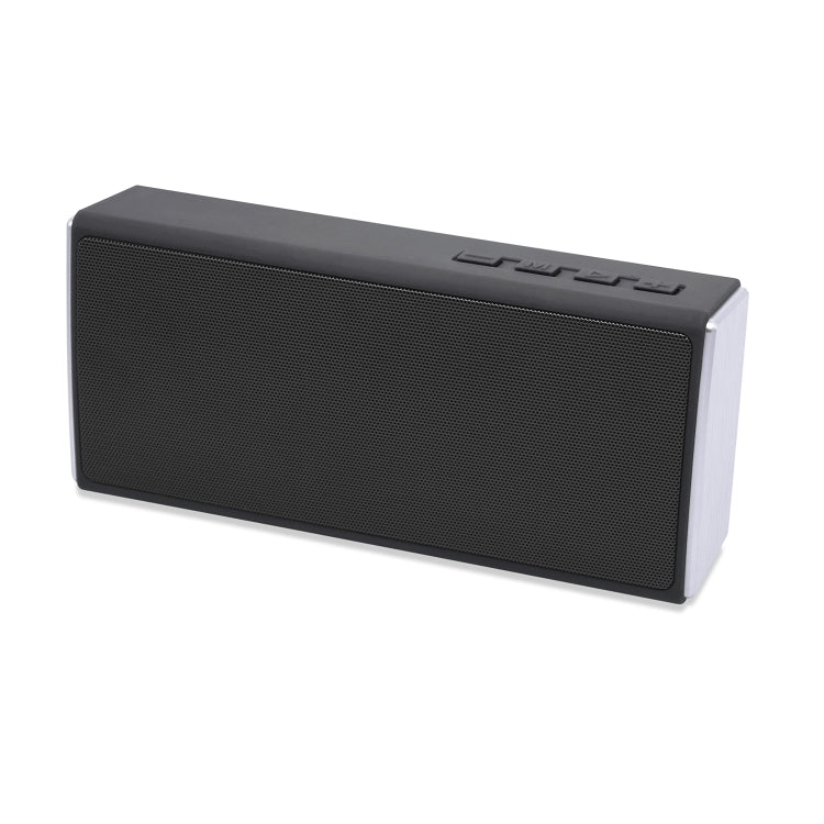 NewRixing NR-5012 Desktop Plating Bluetooth Speakerr, Support Hands-free Call / TF Card / FM / U Disk(Grey) - Desktop Speaker by NewRixing | Online Shopping UK | buy2fix