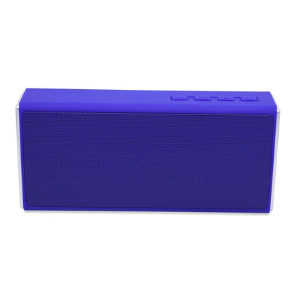 NewRixing NR-5012 Desktop Plating Bluetooth Speakerr, Support Hands-free Call / TF Card / FM / U Disk(Blue) - Desktop Speaker by NewRixing | Online Shopping UK | buy2fix