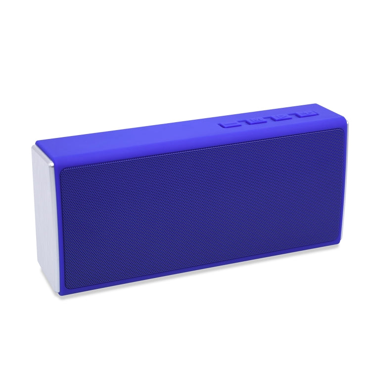 NewRixing NR-5012 Desktop Plating Bluetooth Speakerr, Support Hands-free Call / TF Card / FM / U Disk(Blue) - Desktop Speaker by NewRixing | Online Shopping UK | buy2fix