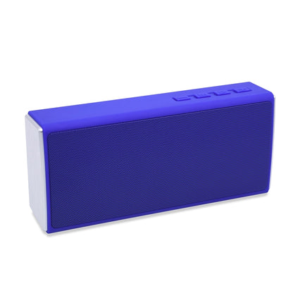 NewRixing NR-5012 Desktop Plating Bluetooth Speakerr, Support Hands-free Call / TF Card / FM / U Disk(Blue) - Desktop Speaker by NewRixing | Online Shopping UK | buy2fix
