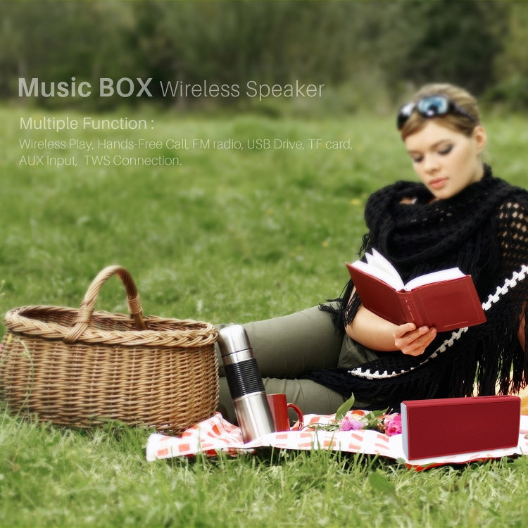 NewRixing NR-5012 Desktop Plating Bluetooth Speakerr, Support Hands-free Call / TF Card / FM / U Disk(Grey) - Desktop Speaker by NewRixing | Online Shopping UK | buy2fix