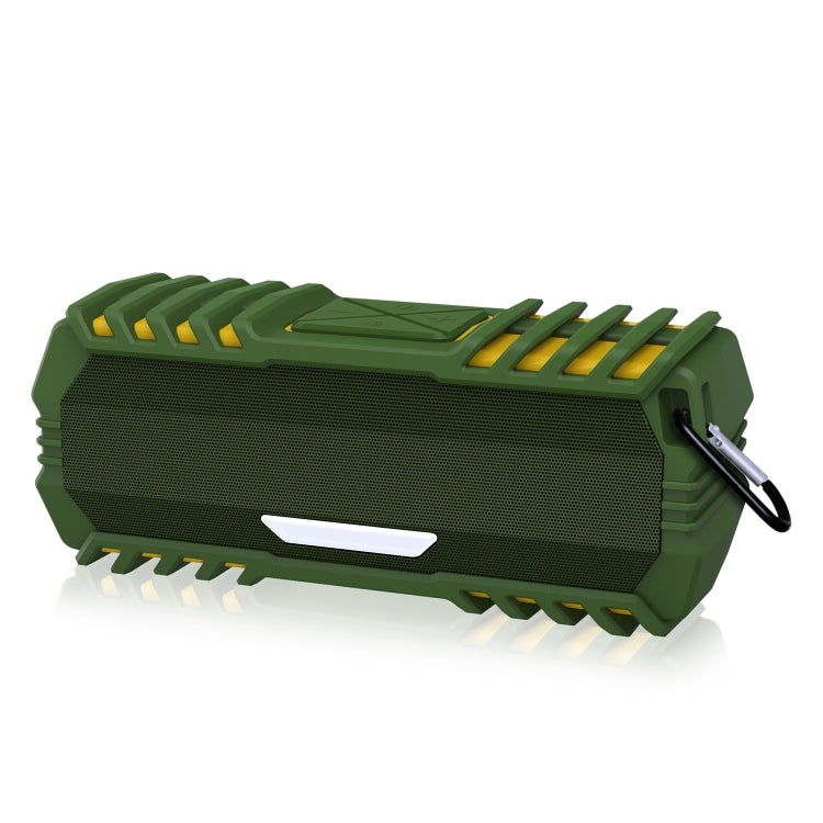 NewRixing NR-5015 Outdoor Portable Bluetooth Speakerr with Hook, Support Hands-free Call / TF Card / FM / U Disk(Green) - Desktop Speaker by NewRixing | Online Shopping UK | buy2fix