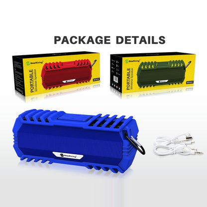 NewRixing NR-5015 Outdoor Portable Bluetooth Speakerr with Hook, Support Hands-free Call / TF Card / FM / U Disk(Blue) - Desktop Speaker by NewRixing | Online Shopping UK | buy2fix