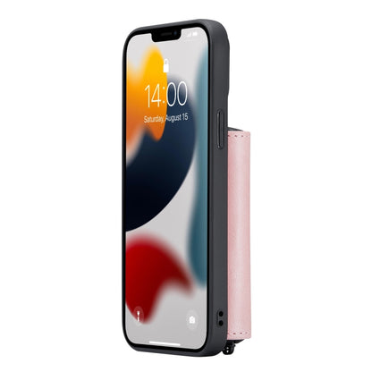 For iPhone 13 mini JEEHOOD Magnetic Zipper Horizontal Flip Leather Case with Holder & Card Slot & Wallet (Pink) - iPhone 13 mini Cases by JEEHOOD | Online Shopping UK | buy2fix