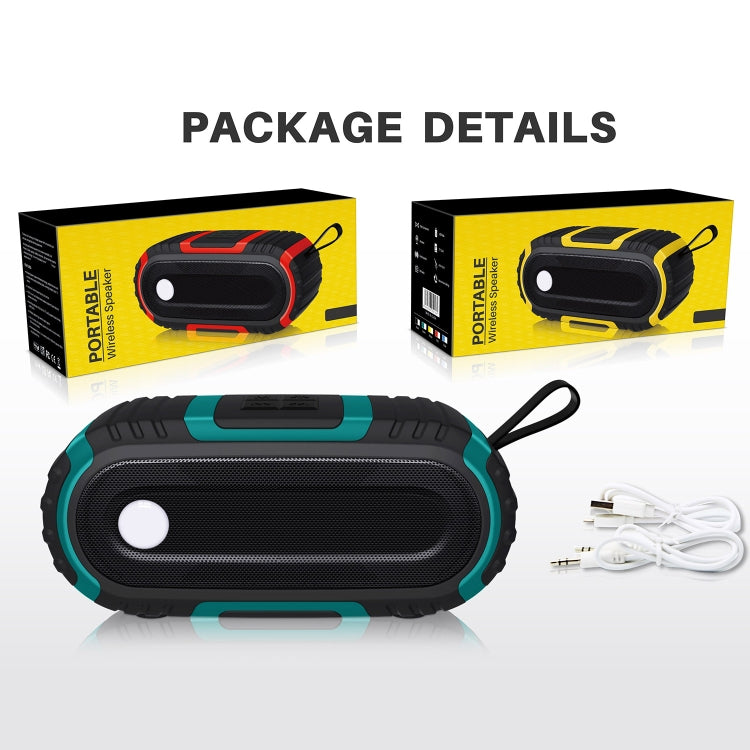 NewRixing NR-5016 Outdoor Splash-proof Water Bluetooth Speaker, Support Hands-free Call / TF Card / FM / U Disk(Yellow) - Desktop Speaker by NewRixing | Online Shopping UK | buy2fix