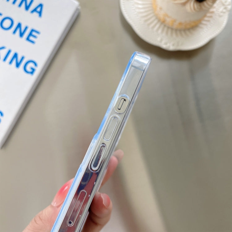 For iPhone 13 mini Transparent Card Slot Shockproof TPU Protective Case by buy2fix