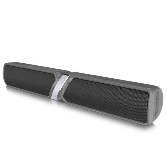 NewRixing NR-6017 Outdoor Portable Bluetooth Speaker, Support Hands-free Call / TF Card / FM / U Disk(Gray) - Desktop Speaker by NewRixing | Online Shopping UK | buy2fix
