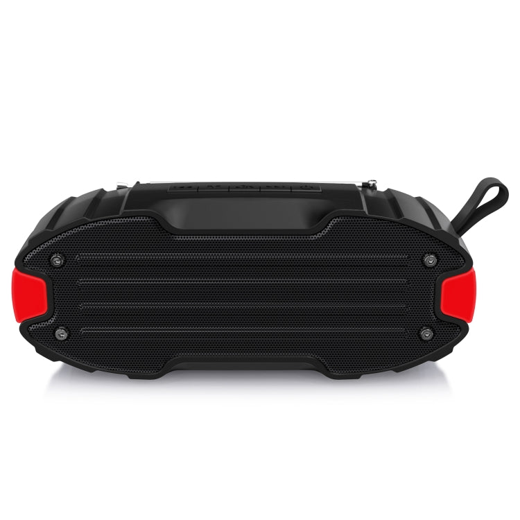 New Rixing NR-907FM TWS Outdoor Bluetooth Speaker Support Hands-free Call / FM with Handle & Antenna(Red) - Desktop Speaker by NewRixing | Online Shopping UK | buy2fix