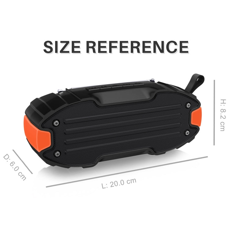 New Rixing NR-907FM TWS Outdoor Bluetooth Speaker Support Hands-free Call / FM with Handle & Antenna(Red) - Desktop Speaker by NewRixing | Online Shopping UK | buy2fix