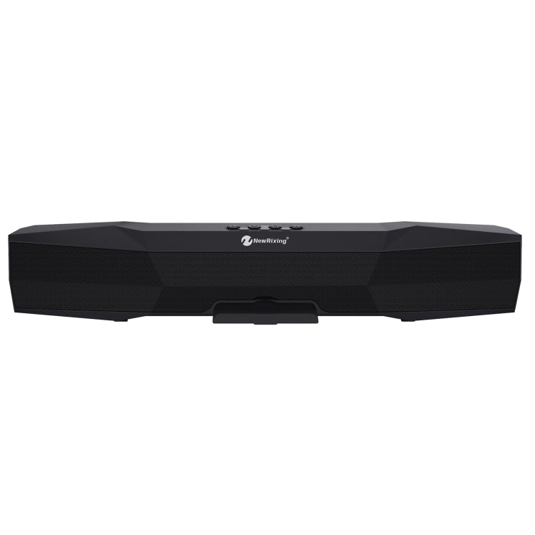 NewRixing NR-7011 Outdoor Portable Bluetooth Speaker with Phone Holder, Support Hands-free Call / TF Card / FM / U Disk(Black) - Desktop Speaker by NewRixing | Online Shopping UK | buy2fix