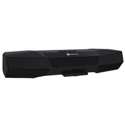 NewRixing NR-7011 Outdoor Portable Bluetooth Speaker with Phone Holder, Support Hands-free Call / TF Card / FM / U Disk(Black) - Desktop Speaker by NewRixing | Online Shopping UK | buy2fix