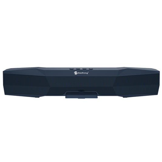 NewRixing NR-7011 Outdoor Portable Bluetooth Speaker with Phone Holder, Support Hands-free Call / TF Card / FM / U Disk(Blue) - Desktop Speaker by NewRixing | Online Shopping UK | buy2fix