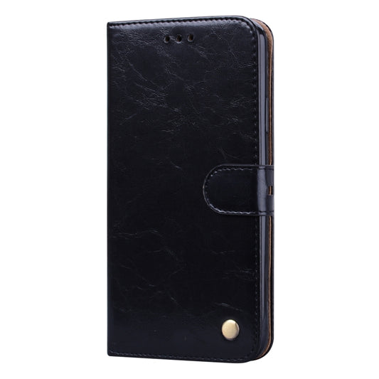 For iPhone 13 Business Style Oil Wax Texture Horizontal Flip Leather Case with Holder & Card Slots & Wallet(Black) - iPhone 13 Cases by buy2fix | Online Shopping UK | buy2fix