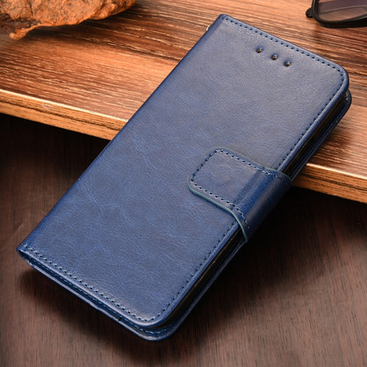 For iPhone 12 / 12 Pro Crystal Texture Horizontal Flip Leather Case with Holder & Card Slots & Wallet(Royal Blue) by buy2fix