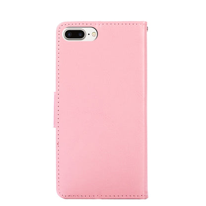 Crystal Texture Horizontal Flip Leather Case with Holder & Card Slots & Wallet For iPhone 8 Plus & 7 Plus(Pink) by buy2fix