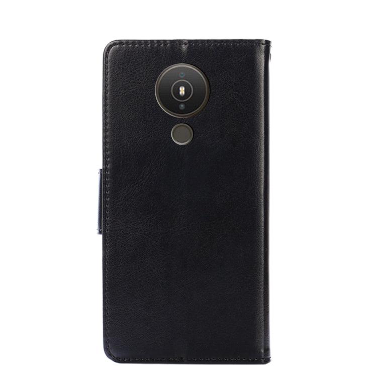 For Nokia 1.4 Crystal Texture Horizontal Flip Leather Case with Holder & Card Slots & Wallet(Black) by buy2fix
