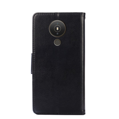 For Nokia 1.4 Crystal Texture Horizontal Flip Leather Case with Holder & Card Slots & Wallet(Black) by buy2fix