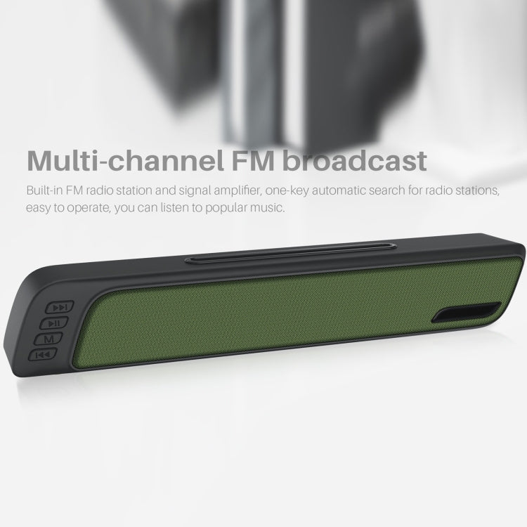 NewRixing NR-7018 Outdoor Portable Bluetooth Speaker with Phone Holder, Support Hands-free Call / TF Card / FM / U Disk(Black) - Desktop Speaker by NewRixing | Online Shopping UK | buy2fix