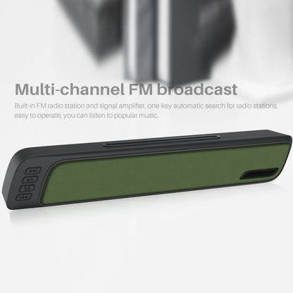 NewRixing NR-7018 Outdoor Portable Bluetooth Speaker with Phone Holder, Support Hands-free Call / TF Card / FM / U Disk(Black) - Desktop Speaker by NewRixing | Online Shopping UK | buy2fix
