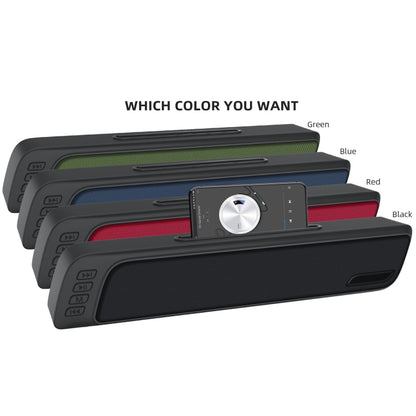 NewRixing NR-7018 Outdoor Portable Bluetooth Speaker with Phone Holder, Support Hands-free Call / TF Card / FM / U Disk(Black) - Desktop Speaker by NewRixing | Online Shopping UK | buy2fix