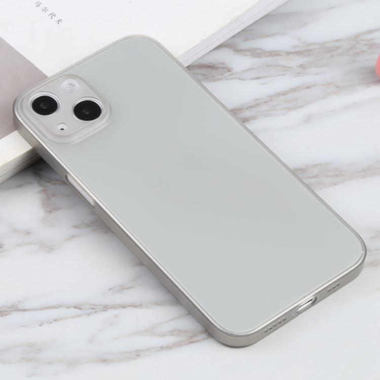 For iPhone 13 mini Camera Precision Hole PP Protective Case (Grey) by buy2fix
