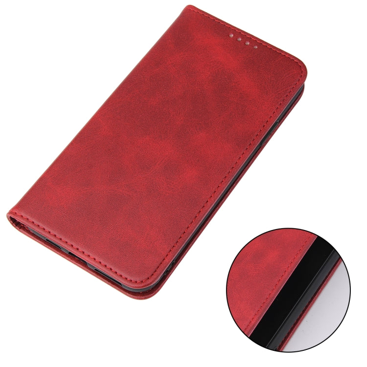 For iPhone 11 Pro Calf Texture Magnetic Horizontal Flip Leather Case with Holder & Card Slots & Wallet (Red) by buy2fix