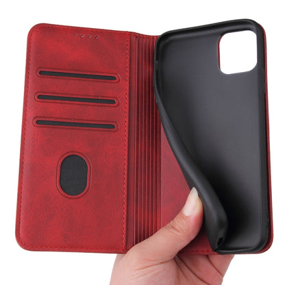 For iPhone 11 Pro Calf Texture Magnetic Horizontal Flip Leather Case with Holder & Card Slots & Wallet (Red) by buy2fix