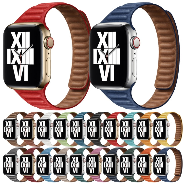 Slimming Loop Magnetic Watch Band For Apple Watch Series 9&8&7 41mm / SE 3&SE 2&6&SE&5&4 40mm / 3&2&1 38mm(Brown) by buy2fix
