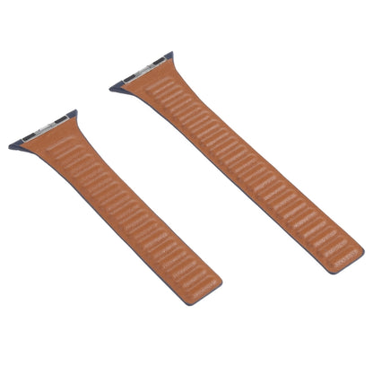 Slimming Loop Magnetic Watch Band For Apple Watch Series 9&8&7 41mm / SE 3&SE 2&6&SE&5&4 40mm / 3&2&1 38mm(Brown) by buy2fix