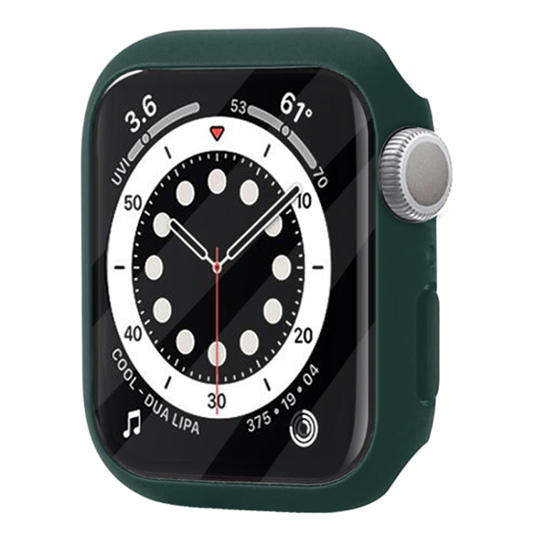 Shockproof PC Protective Case with Tempered Glass Film For Apple Watch Series 9 / 8 / 7 41mm(Lavender Purple) by buy2fix