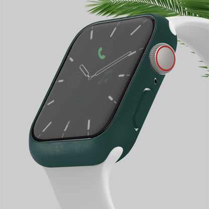 Shockproof PC Protective Case with Tempered Glass Film For Apple Watch Series 9 / 8 / 7 41mm(Bright Green) by buy2fix